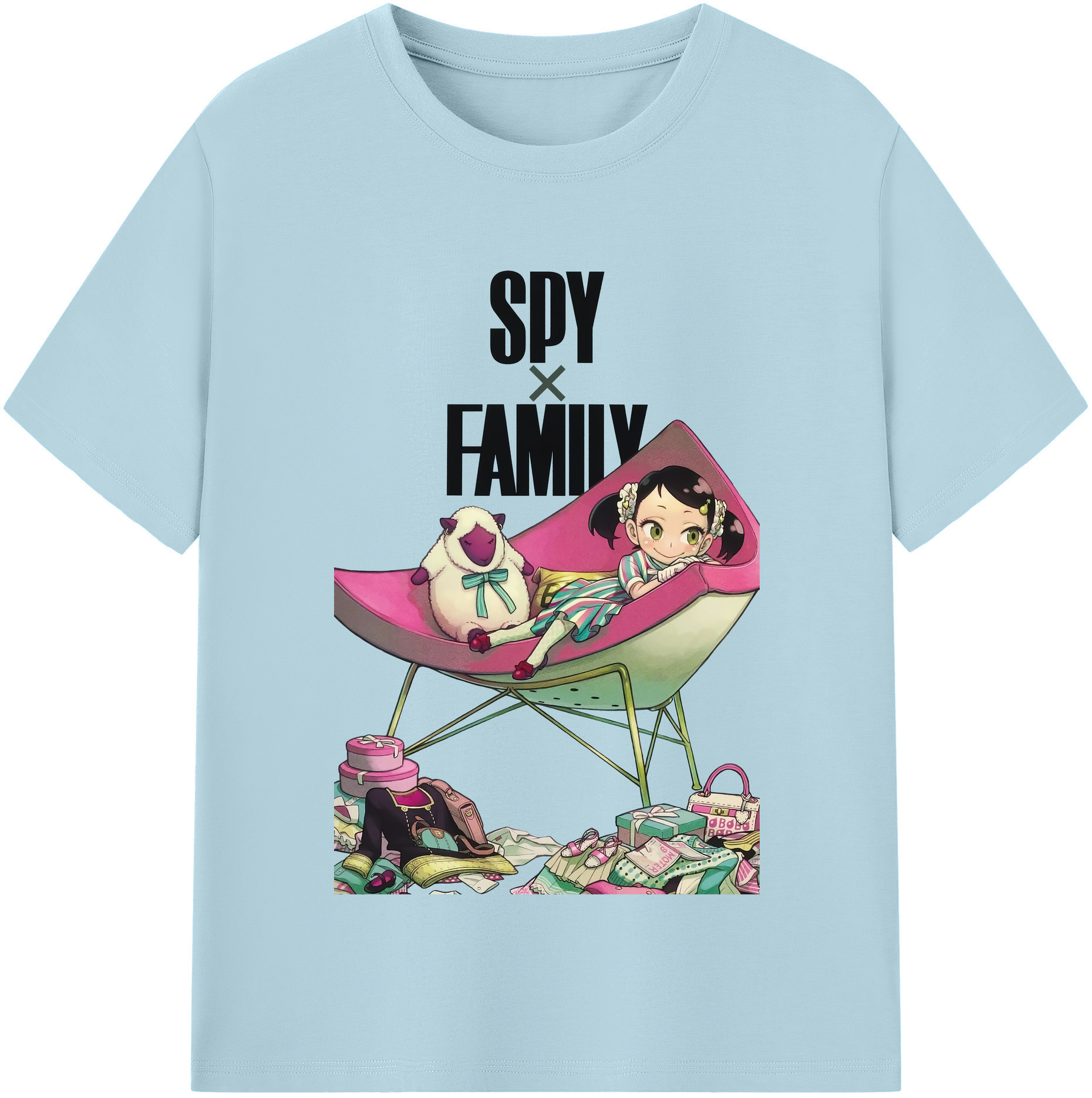（画像用） SPY×FAMILY间谍家家酒 綿100％半袖Tシャツ（フロントプリント）